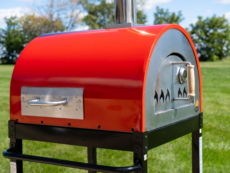 Hybrid 26" Wood/Gas-Fired Oven/Pizza Oven - Black, Includes Gas Attachment