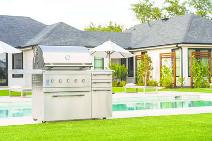American Made Grills - Encore - 36" - Natural Gas - Hybrid - Cart