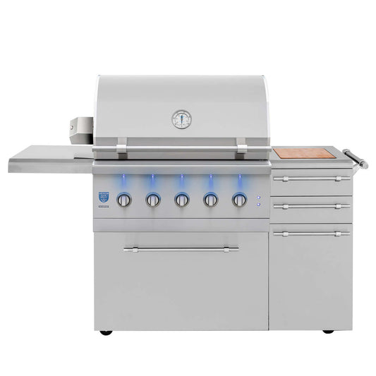 American Made Grills - Encore - 36" - Natural Gas - Hybrid - Cart