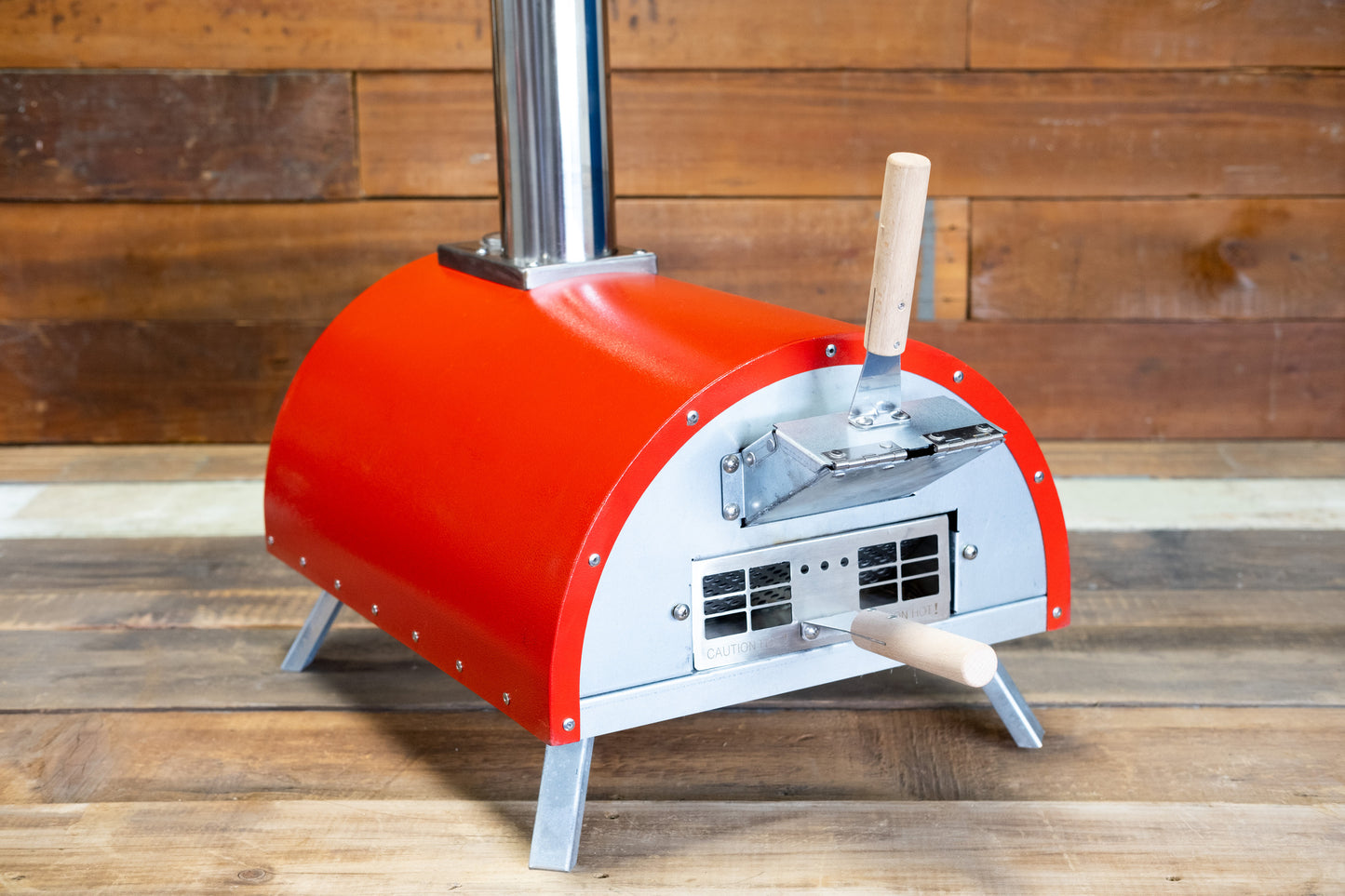 Le Peppe Portable Eco Wood-Fired Oven w/Deluxe Peel - Red