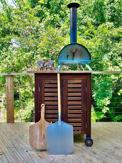 Le Peppe Portable Eco Wood-Fired Oven w/Deluxe Peel - Red